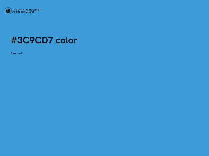 #3C9CD7 color image