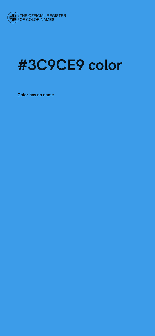 #3C9CE9 color image