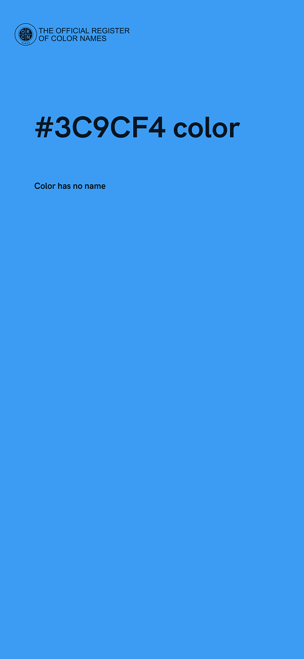 #3C9CF4 color image