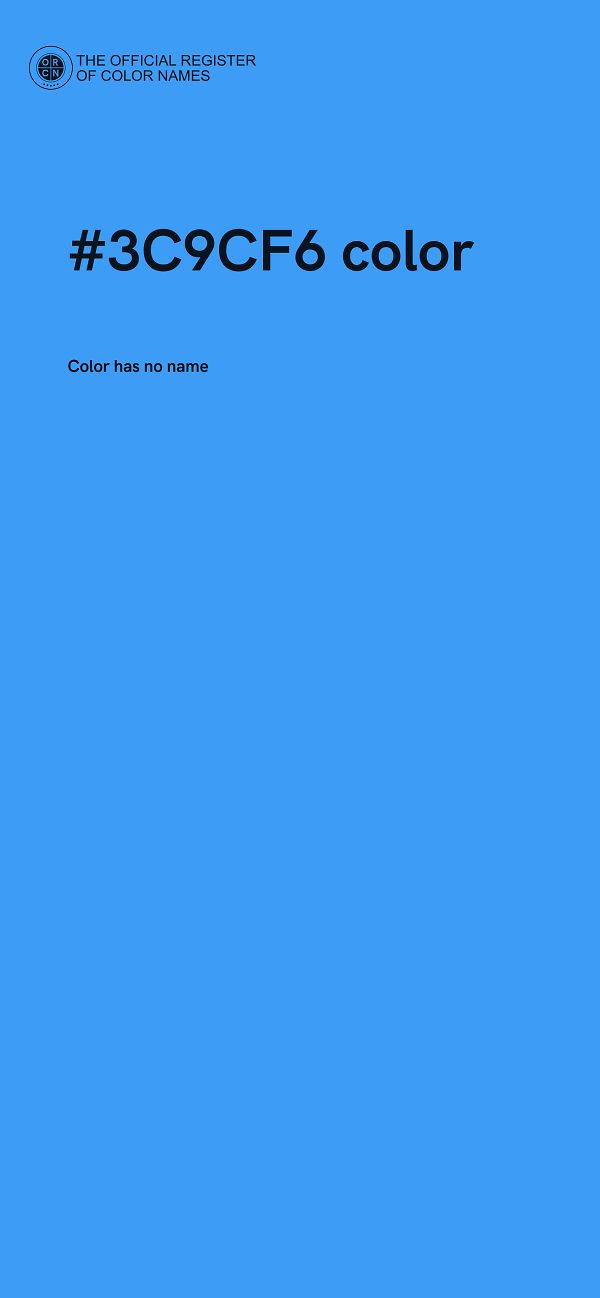#3C9CF6 color image