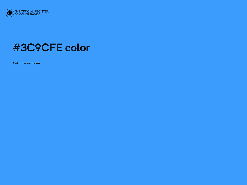 #3C9CFE color image