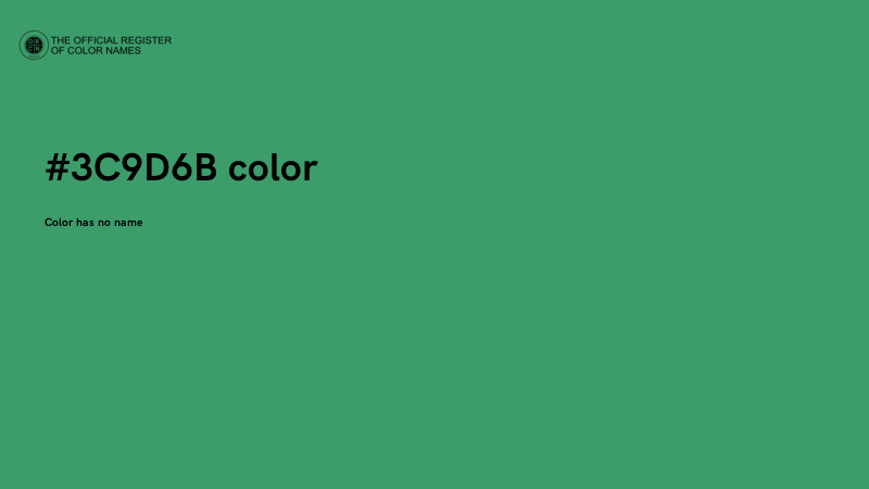 #3C9D6B color image