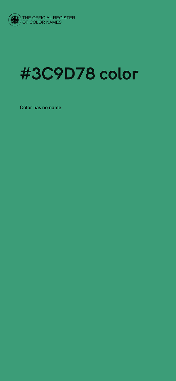 #3C9D78 color image