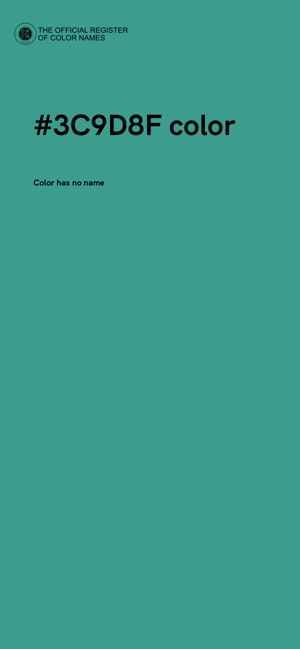 #3C9D8F color image