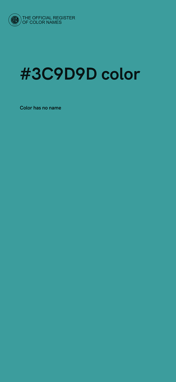 #3C9D9D color image
