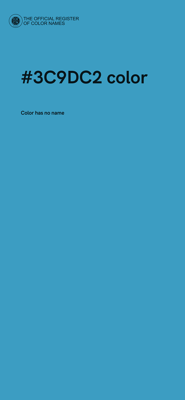 #3C9DC2 color image