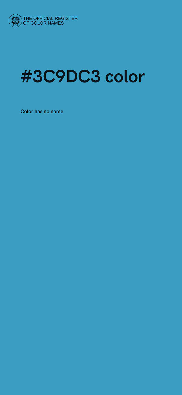 #3C9DC3 color image