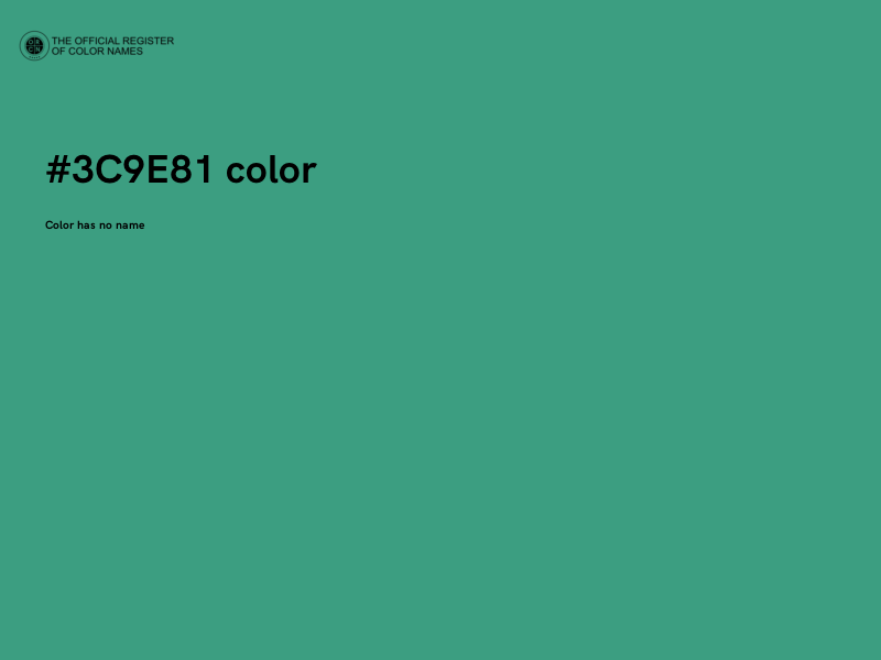 #3C9E81 color image
