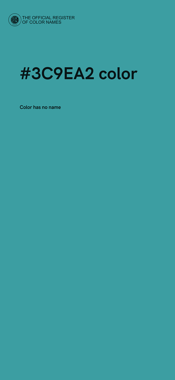 #3C9EA2 color image