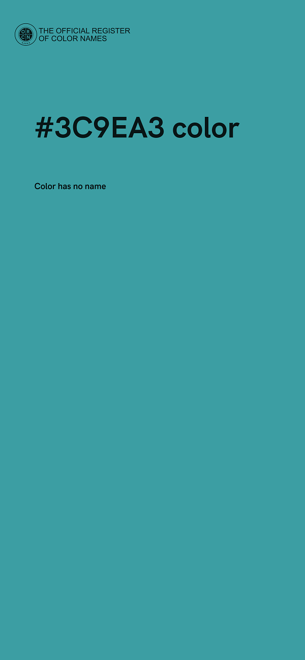 #3C9EA3 color image