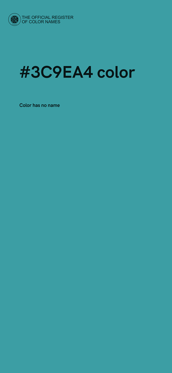 #3C9EA4 color image