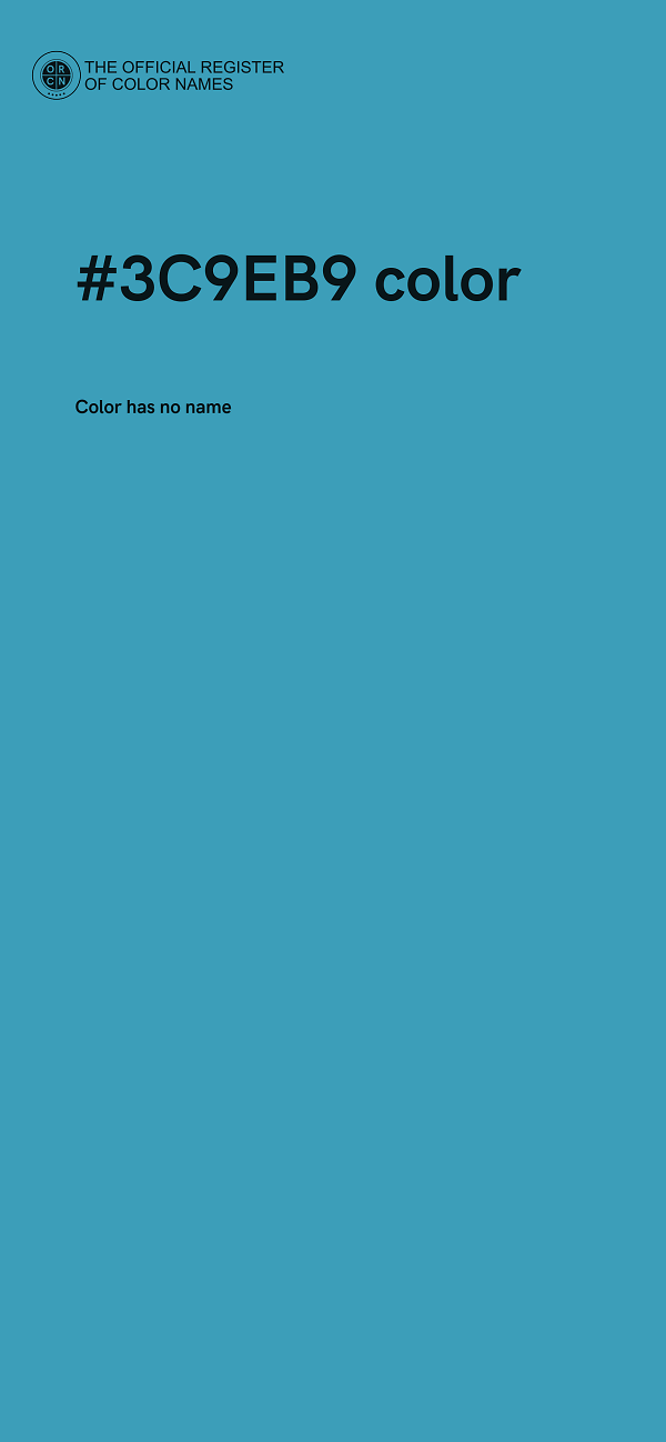 #3C9EB9 color image