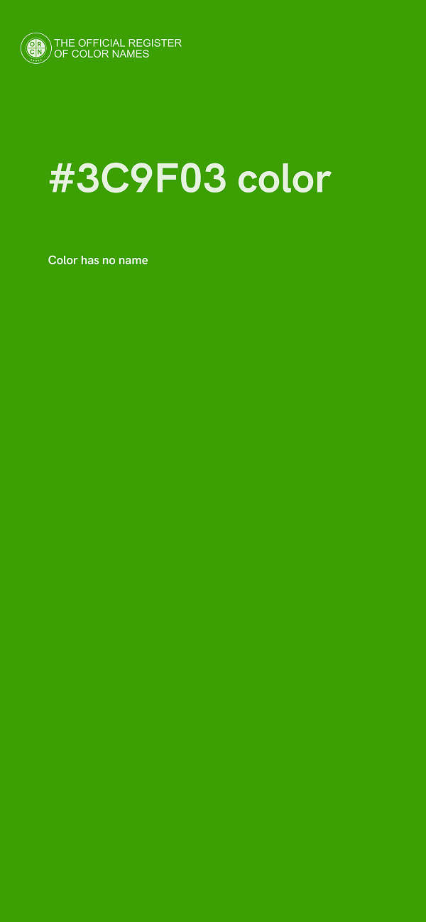 #3C9F03 color image