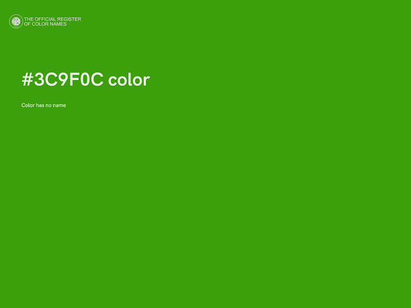 #3C9F0C color image