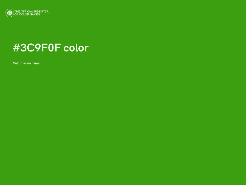 #3C9F0F color image
