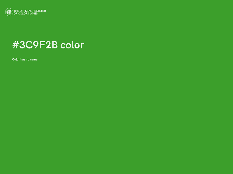 #3C9F2B color image