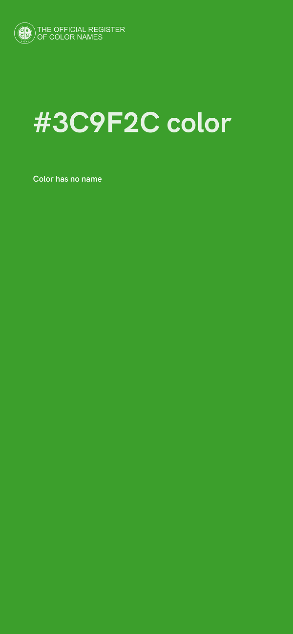 #3C9F2C color image