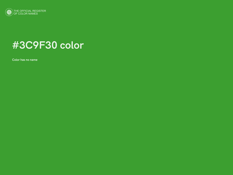 #3C9F30 color image