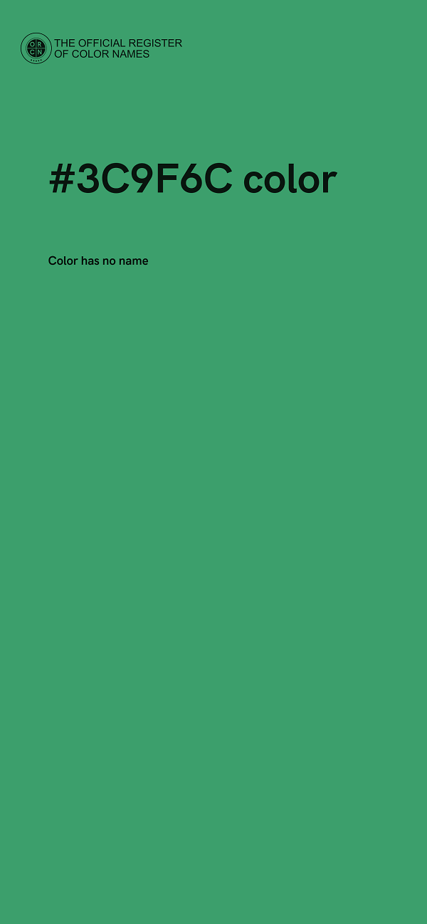 #3C9F6C color image
