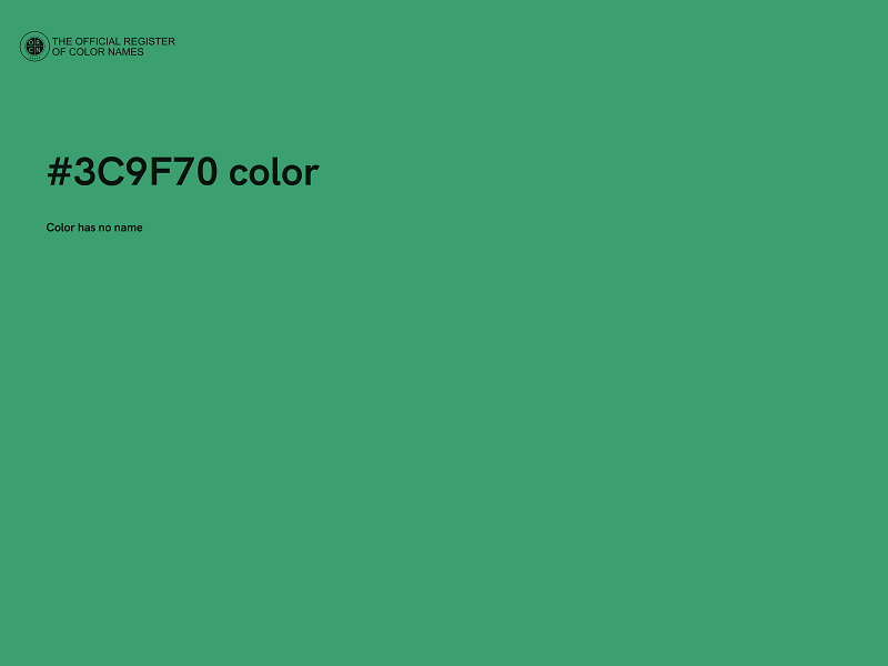 #3C9F70 color image