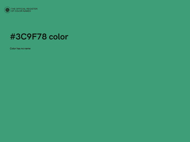 #3C9F78 color image