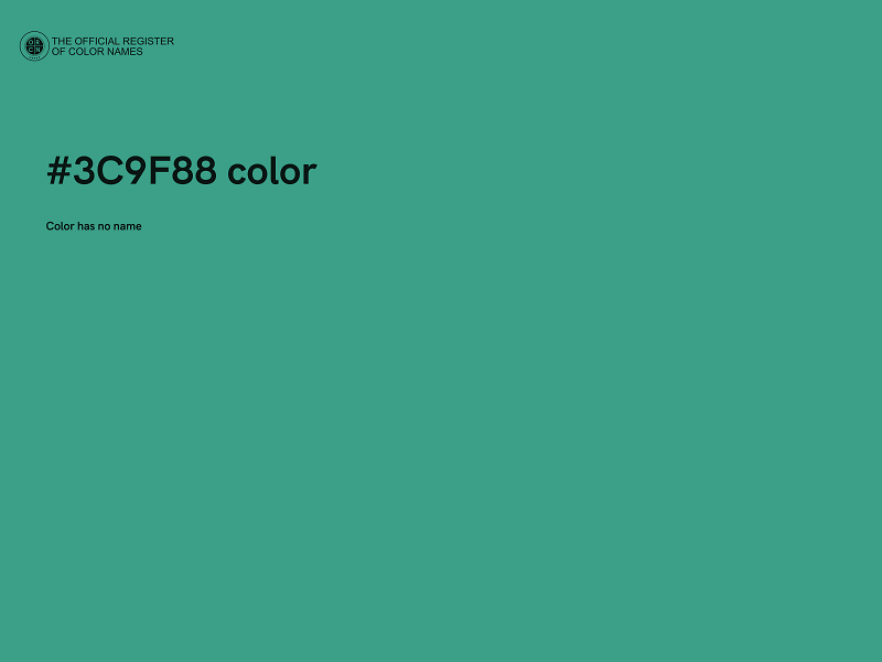 #3C9F88 color image