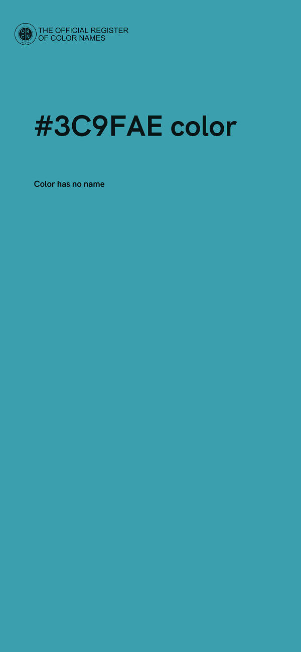 #3C9FAE color image