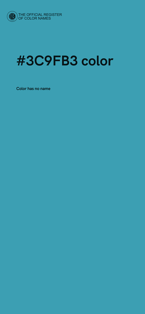 #3C9FB3 color image