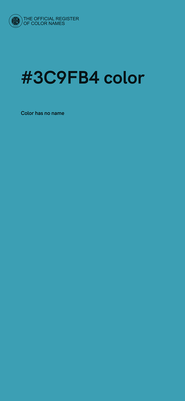 #3C9FB4 color image