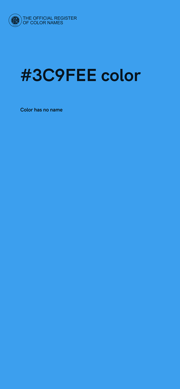 #3C9FEE color image