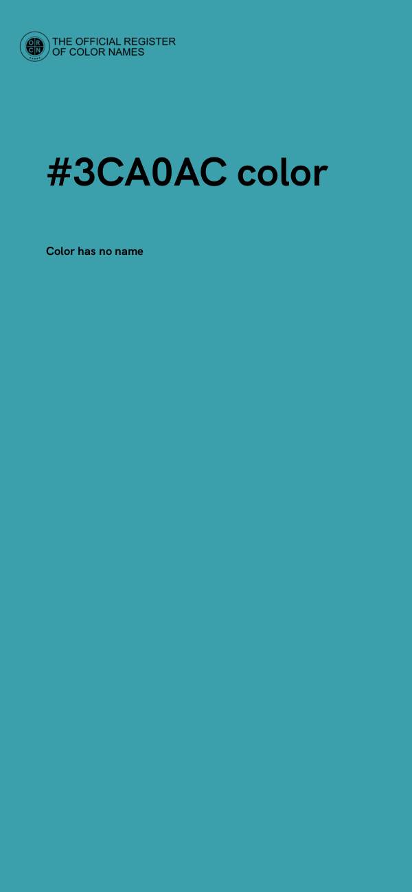 #3CA0AC color image