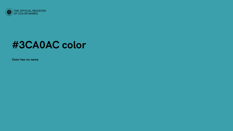#3CA0AC color image