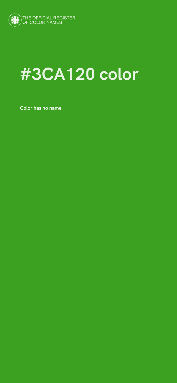 #3CA120 color image