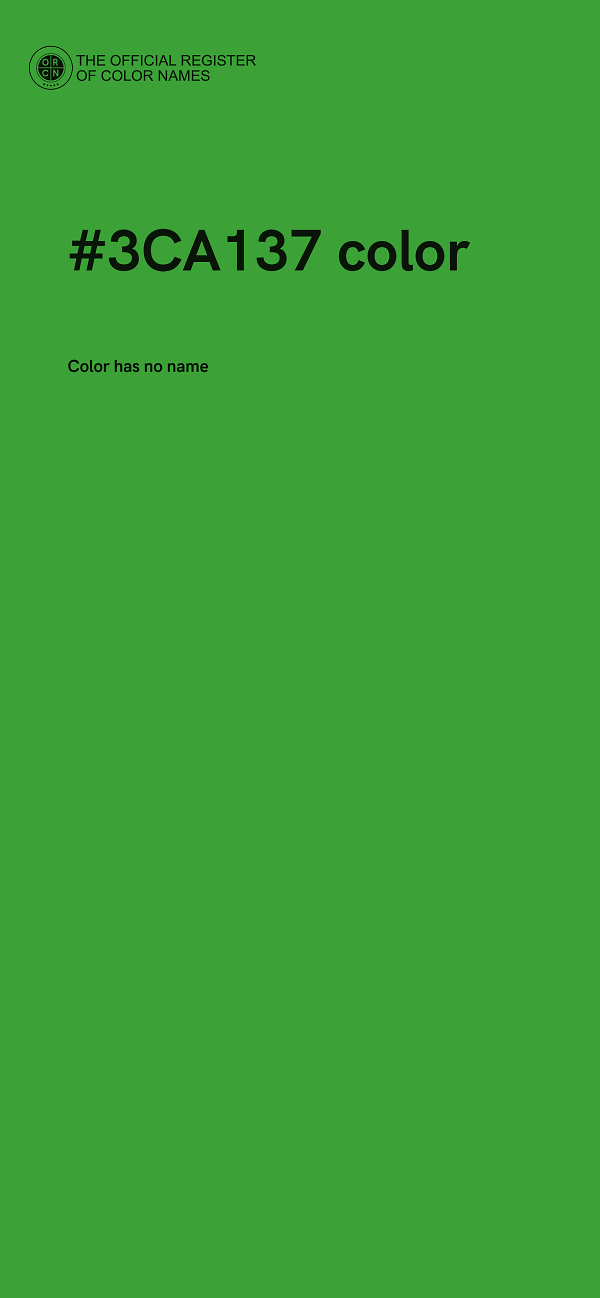#3CA137 color image