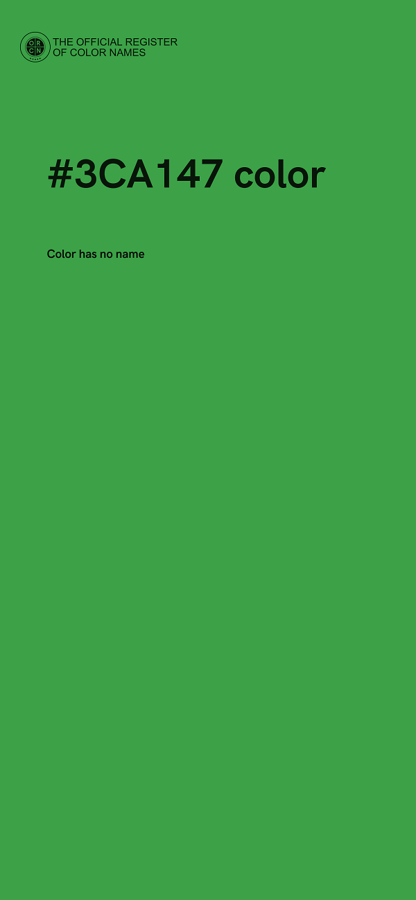 #3CA147 color image
