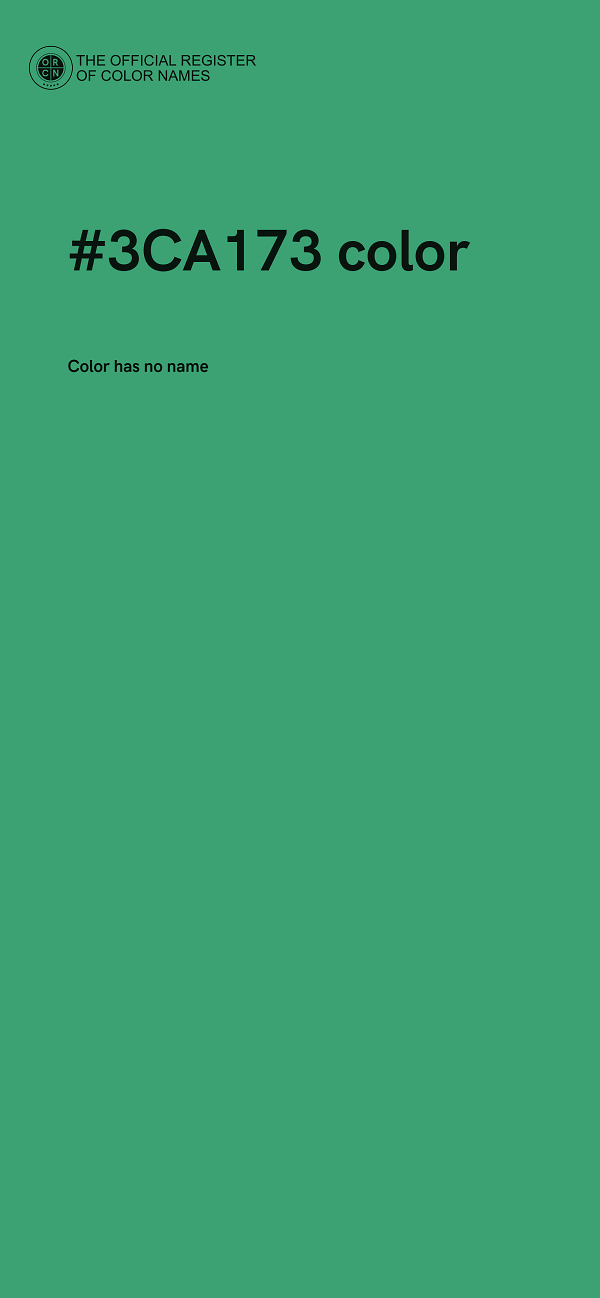 #3CA173 color image