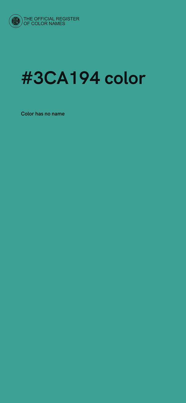 #3CA194 color image