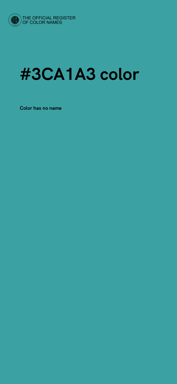 #3CA1A3 color image