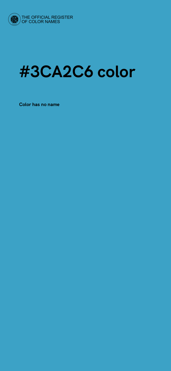 #3CA2C6 color image