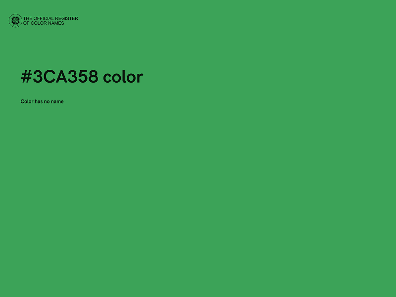 #3CA358 color image