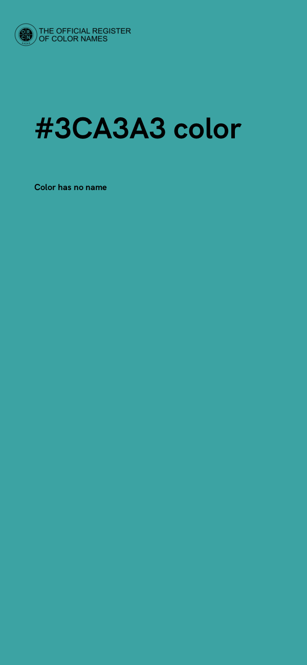 #3CA3A3 color image