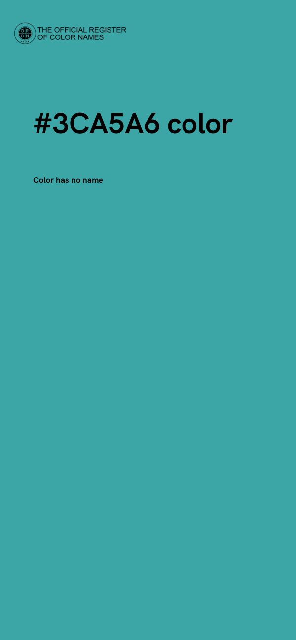 #3CA5A6 color image