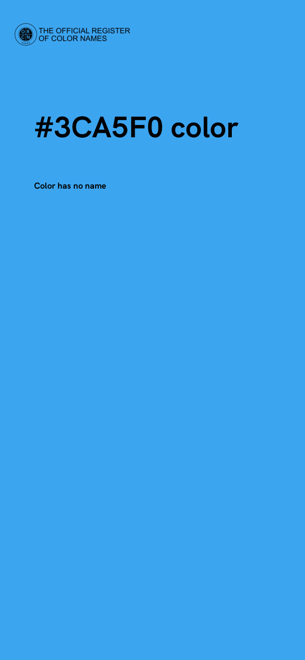 #3CA5F0 color image
