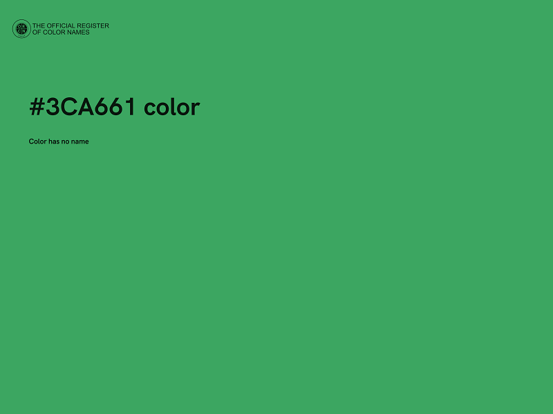 #3CA661 color image