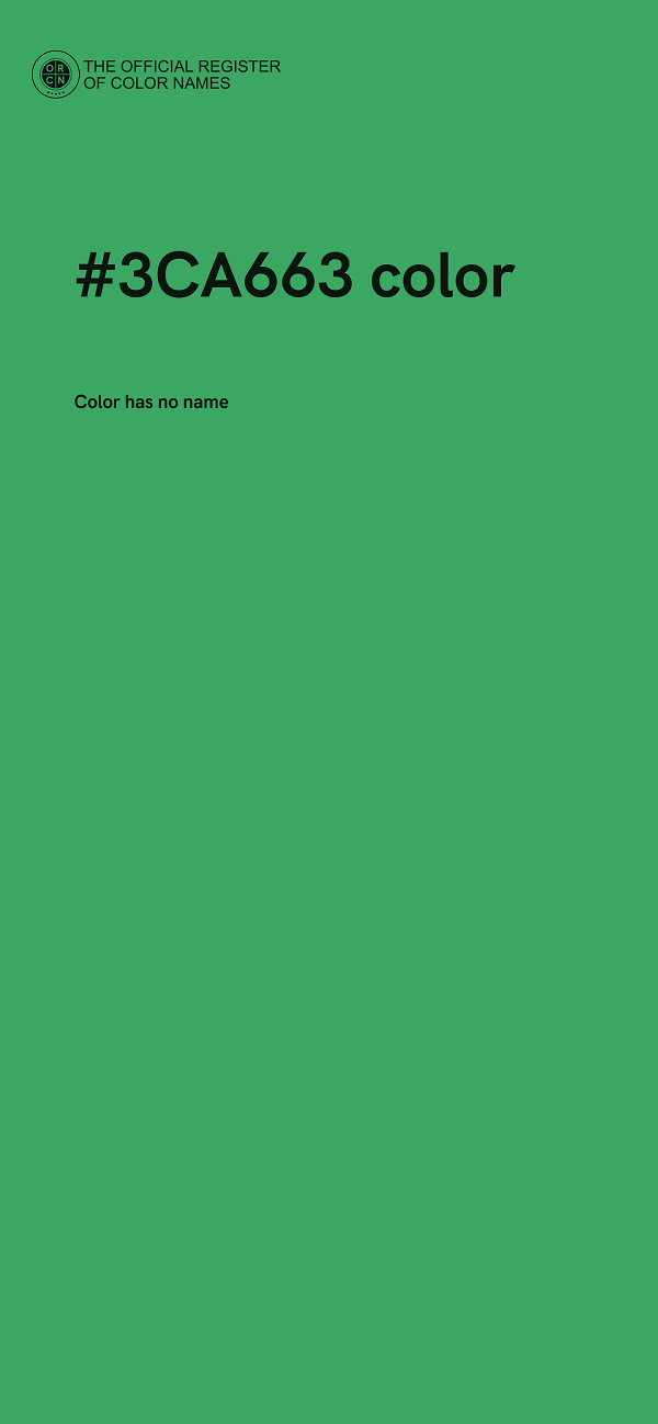 #3CA663 color image