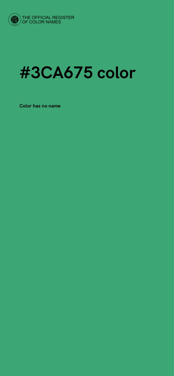 #3CA675 color image