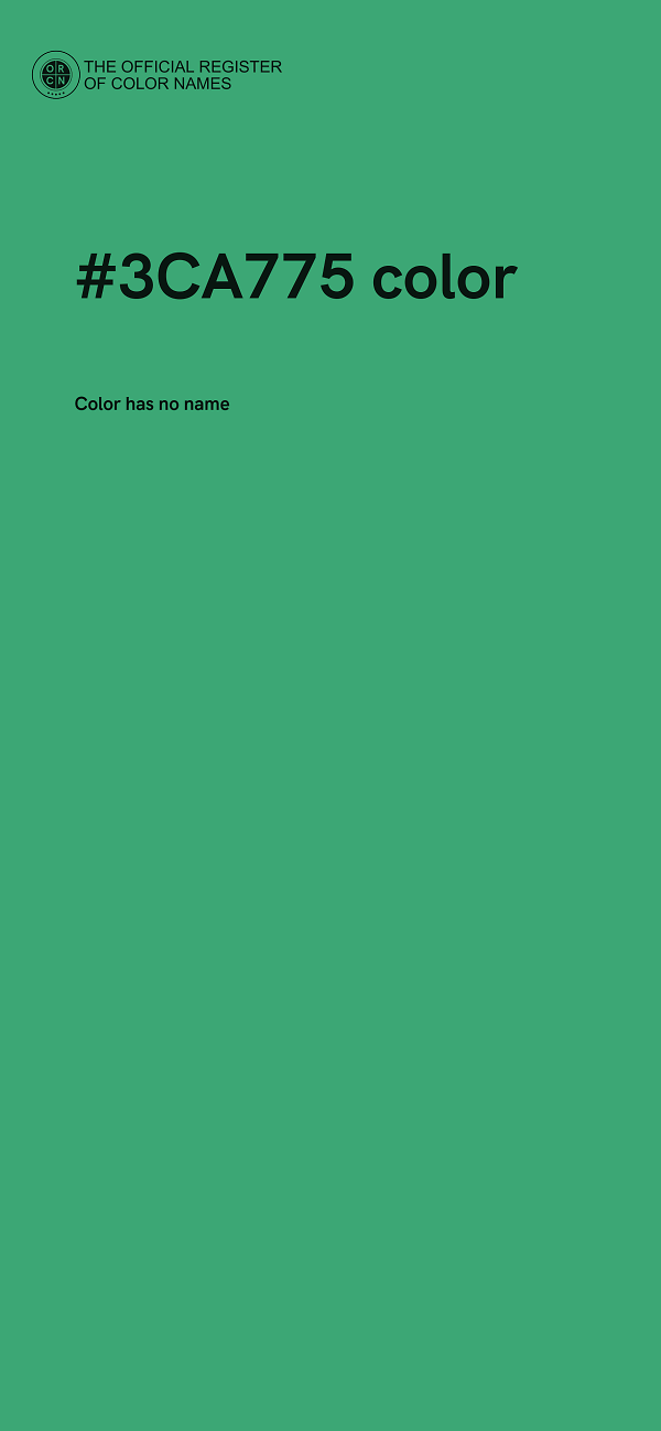 #3CA775 color image