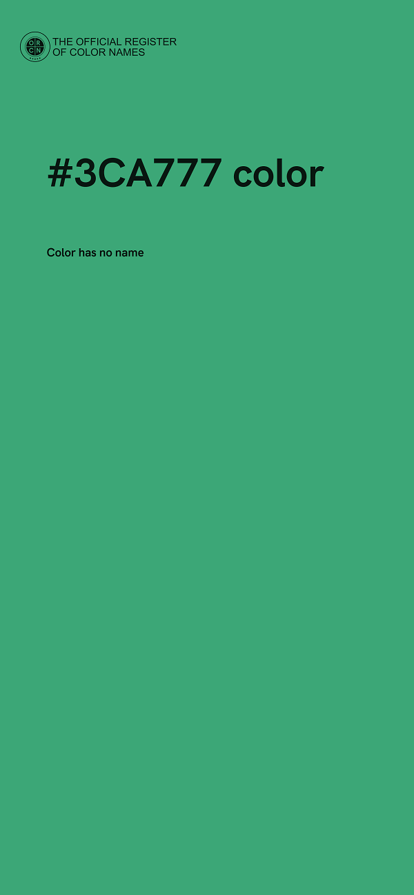 #3CA777 color image
