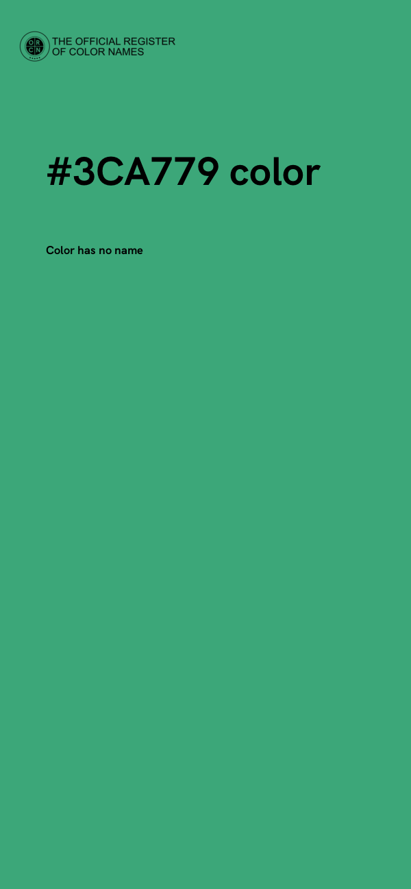 #3CA779 color image