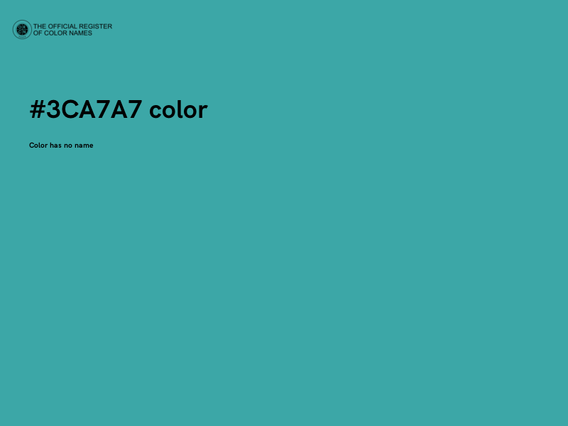 #3CA7A7 color image
